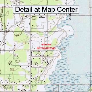  USGS Topographic Quadrangle Map   Veneta, Oregon (Folded 