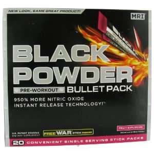 MRI Medical Research Institute   Black Powder Pre Workout Bullet Pack 