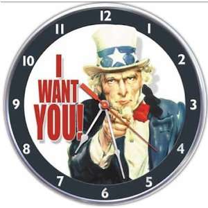  Uncle Sam Wants You Collectible Wall Clock