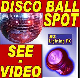 Mirror Disco Ball PIN SPOT LIGHT FREE COLOR LENS New  