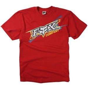  Fox Racing Youth Dash T Shirt   Youth Small/Red 
