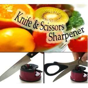  Knife Sharpener with Secure Suction Pad Seen on Tv 