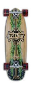 Gravity Skateboards Bamboo Smoke Mini Complete Longboard 29  