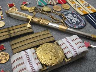 BG Army (Soviet Russian Era /German type) Dagger Belt Shoulder Straps 