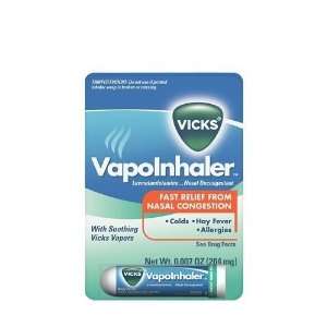 Vicks VapoInhaler w/ Soothing Vick Vapors   Nasal Decongestant (204mg 