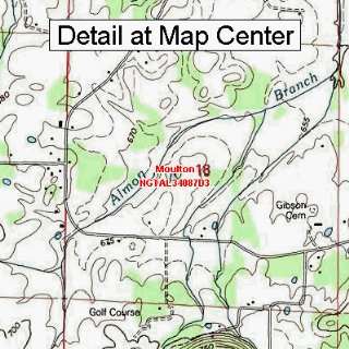  USGS Topographic Quadrangle Map   Moulton, Alabama (Folded 