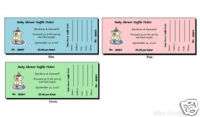 56 Personalized Baby Shower Raffle Ticket Favors  