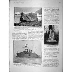   1902 RUSSIAN SHIP POBIELDA MOSSEL DOCK TONGA TRANSPORT