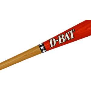 D Bat Pro Cut 243 Two Tone Baseball Bats NATURAL/RED 32 