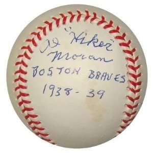  Al Hiker Moran SIGNED Official NL Baseball BOSTON BEES 