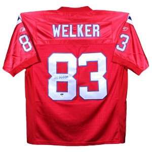  Wes Welker Autographed Jersey   GAI   Autographed NFL 