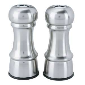 Trudeau 4 1/2 Inch Stainless Steel Salt and Pepper Shakers  