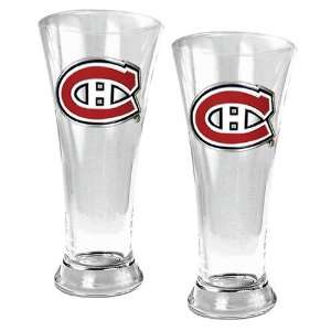 Montreal Canadiens 2 Piece Glass Pilsner Set  Sports 