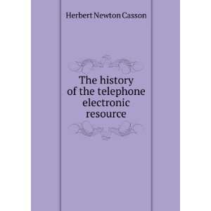  The history of the telephone electronic resource Herbert 