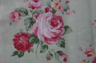   Rose Cotton Fabric Lecien 30279 60 Light Green Large Roses  