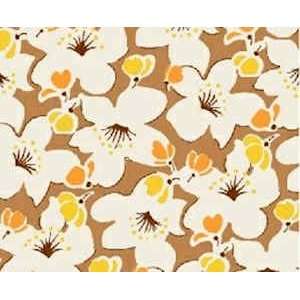   and Orange Flowers on Brown by Windham Fabrics Arts, Crafts & Sewing