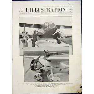  Aviation Bi Plane Mollison Winnie French Print 1933