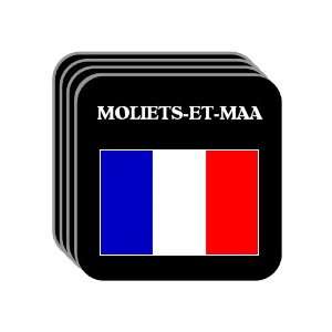  France   MOLIETS ET MAA Set of 4 Mini Mousepad Coasters 