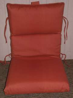 Outdoor Patio Chair Cushion ~ Burnt Orange NEW  