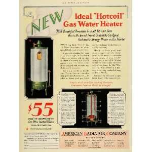  1928 Ad American Radiator Co Gas Water Heater Hotcoil Heating Home 