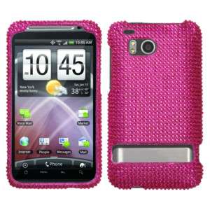 HTC Thunderbolt ADR6400 Case Hard Cover Hot Pink Bling  