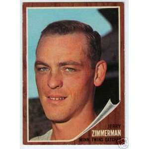  1962 Topps #222 Jerry Zimmerman EX   Excellent or Better 