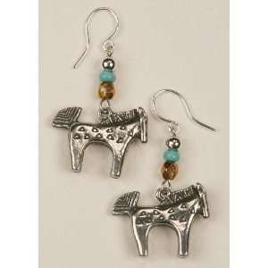  Earrings   Pewter Prairie Pony Curious Designs Jewelry