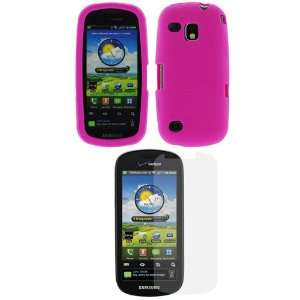  GTMax Hot Pink Silicone Skin Soft Cover Case + LCD Screen 