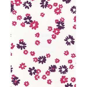  Hot Pink Flowers on White Wallpaper in Just Kids