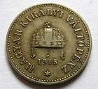 Hungary 10 filler coin 1915 km#494 nice grade  2