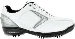 2011 Callaway Hyperbolic XL Mens Golf Shoes White/Silver 2 Year 