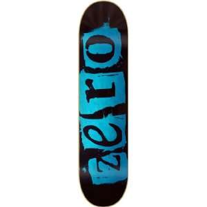   Zero Punk Skateboard Deck   7.75 Black/Blue Veneer