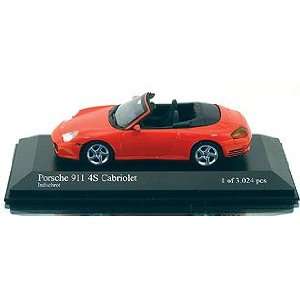 com Minichamps 2003 Porsche 911 S4 Cabriolet, red 143 DIE CAST MODEL 