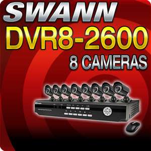 Swann DVR8 2600 DVR 8 Channel 8 Cameras 500GB HD Video Surveillance 