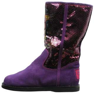 Ed Hardy Purple Sequined Iceland Boot for Women  