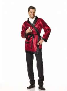  Hugh Hefner Smoking Jacket Costume Clothing