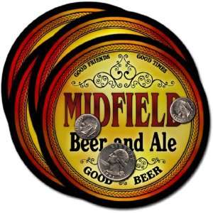  Midfield , AL Beer & Ale Coasters   4pk 