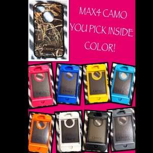 Otterbox Defender MAX 4 CAMO YOU PICK INSIDE COLOR pink iPhone 4 4s 