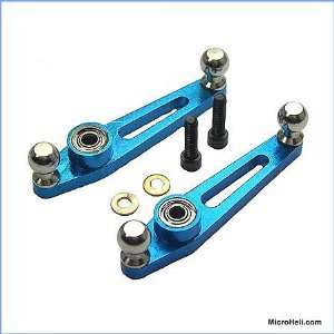  Microheli Precision CNC Mixing Arms for MHECP002HS3, Blue 