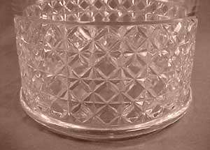 Rare Large Mascotte Early American Pattern Glass Pyramid Storage Jar 