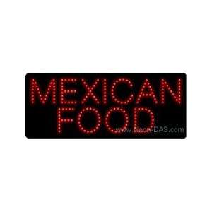 Mexican Food LED Sign 11 x 27
