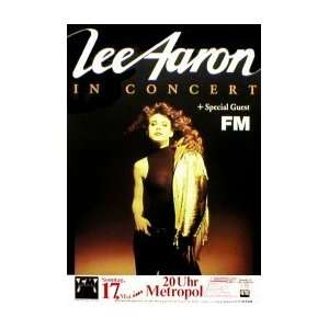 LEE AARON Metropol 17th May 1987 Music Poster 