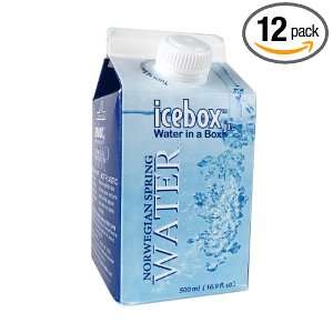 icebox jr 1/2 liter Water in a Box, 1.20 Pound (Pack of 12)  