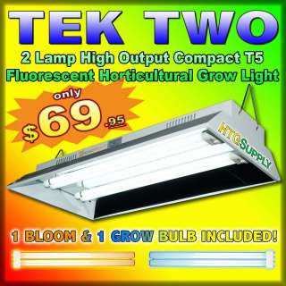 T5 FLUORESCENT GROW LIGHT Compact 2 hydroponic TEK CFL  