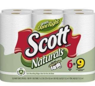  Scott Naturals, Paper Towels, Size A Mega Roll, 1 Ply 