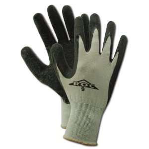 Magid ROC GP190 Nylon Glove, Black Latex Palm Coating, Knit Wrist Cuff 