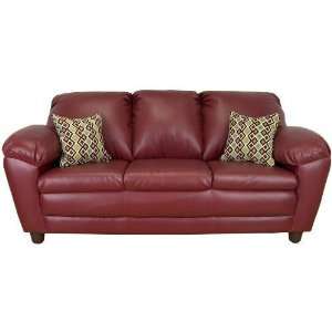  Triad Upholstery 6850 S DW Standard Sofa in Dodge Wine 