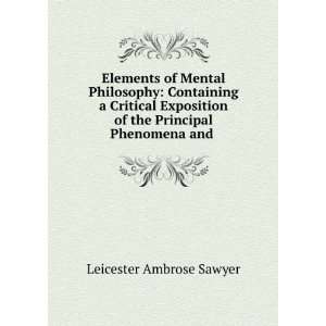  Elements of mental philosophy  containing a critical 