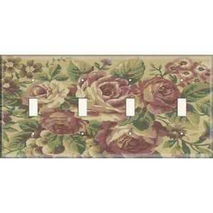  Four Switch Plate   Rosy Hue