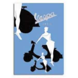  Greeting Card, Blue Silhouette   4x6 Automotive